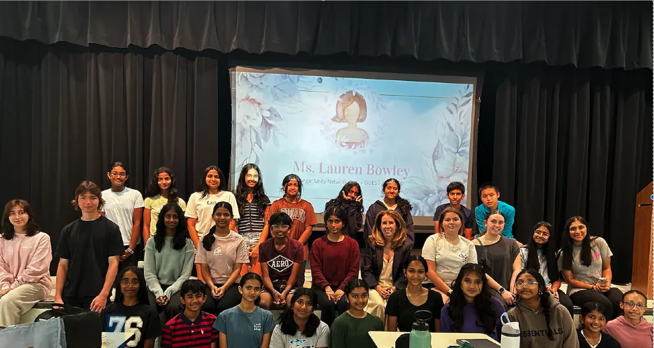 CUNC members gathered with guest speaker Ms. Lauren Bowley